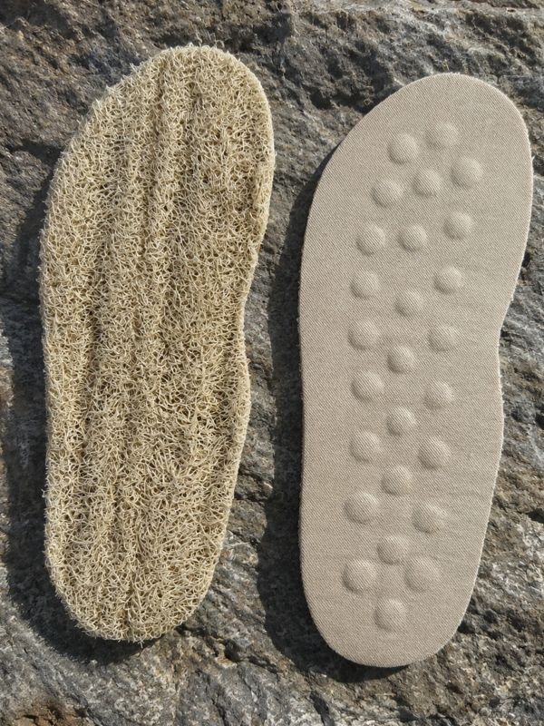 Exfoliating with loofah